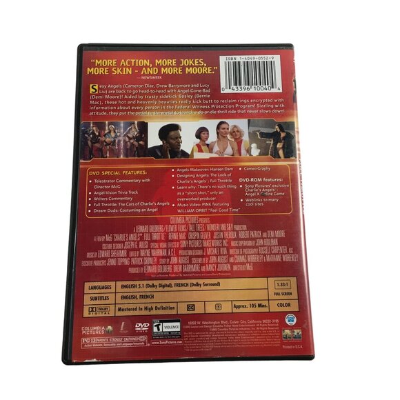 COLUMBIA PICTURES: CHARLIE ANGELS FULL THROTTLE DVD SPECIAL EDITION - Picture 2 of 4